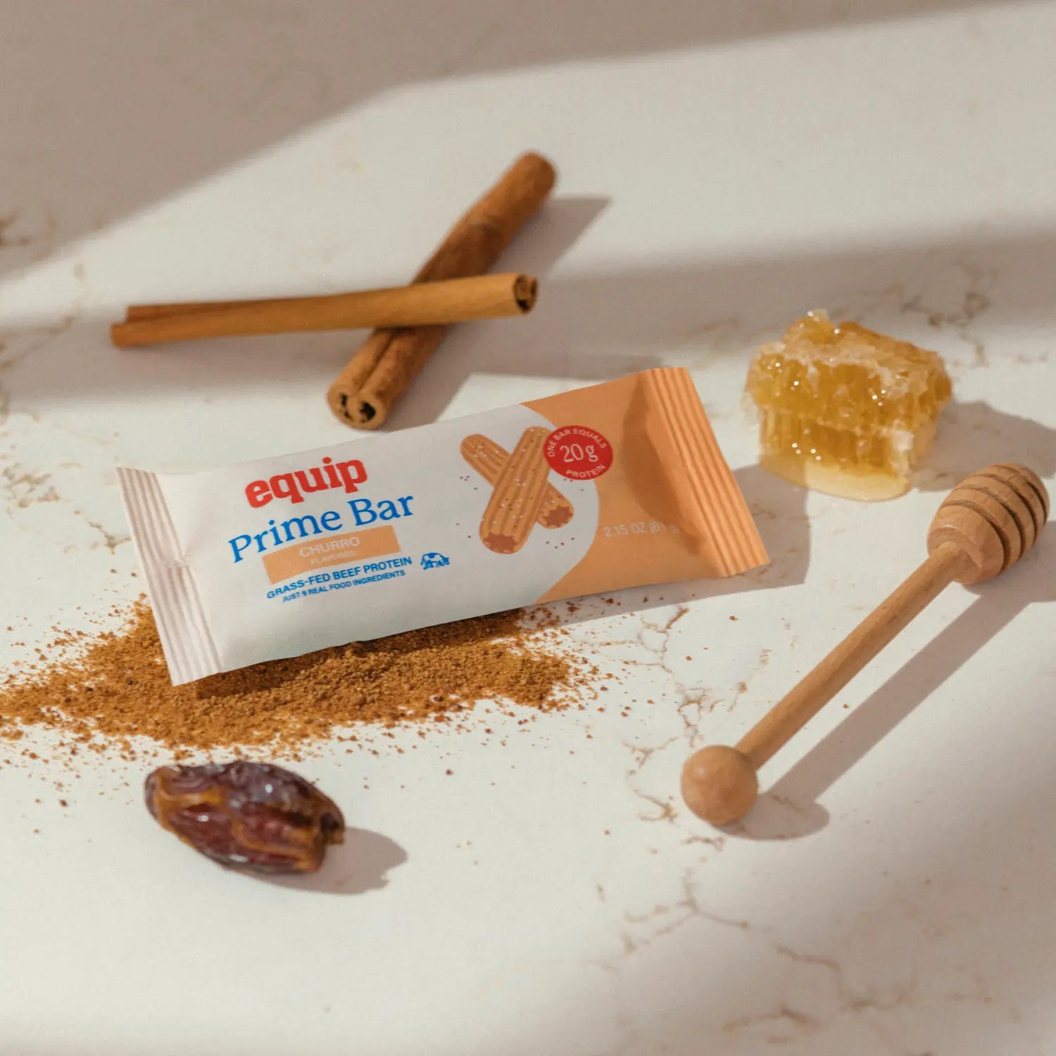 Indulge in Clean Nutrition with Equip Prime Bar - 20G of Grass-Fed Beef & Collagen Protein, Deliciously Rich Dessert Flavor