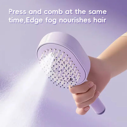 Revitalize Your Hair with the 3-in-1 Electric Spray Air Cushion Massage Comb – Perfect for Detangling, Moisturizing, and Styling!