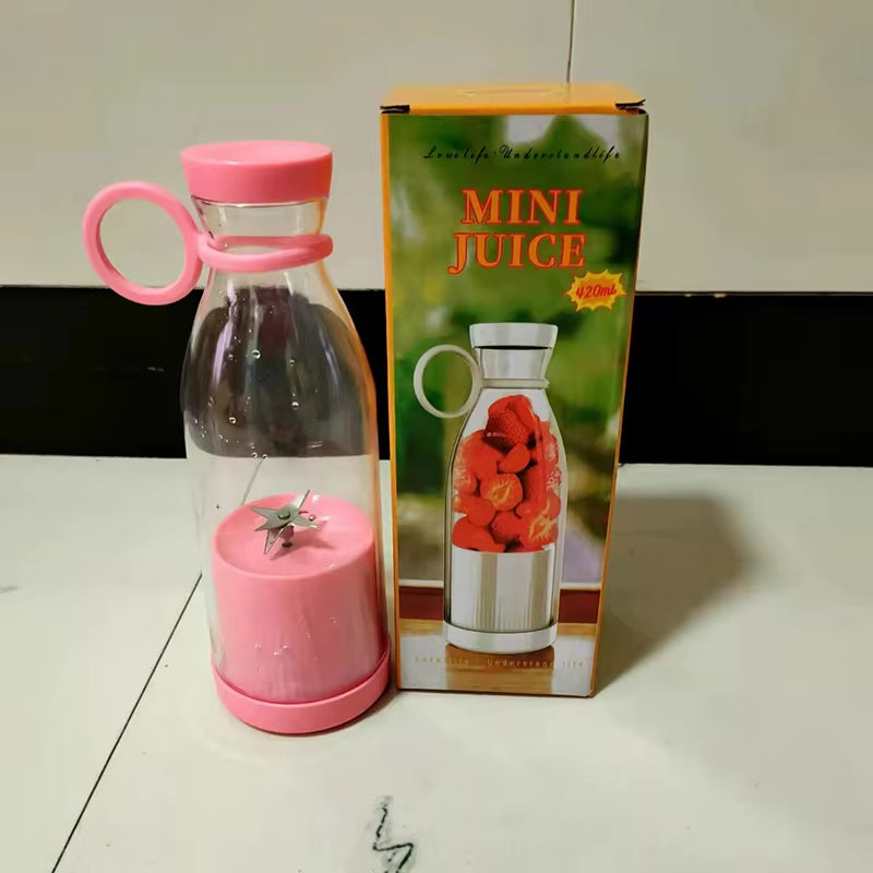 Experience Freshness on the Go with Our Mini Fast Juice Juicer - 6-Blade USB Rechargeable Smoothie Blender