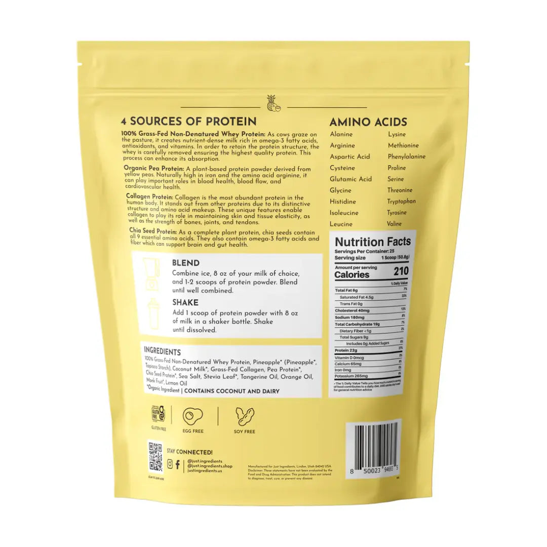 Just Ingredients Tropical Paradise Protein Powder [25 Servings]