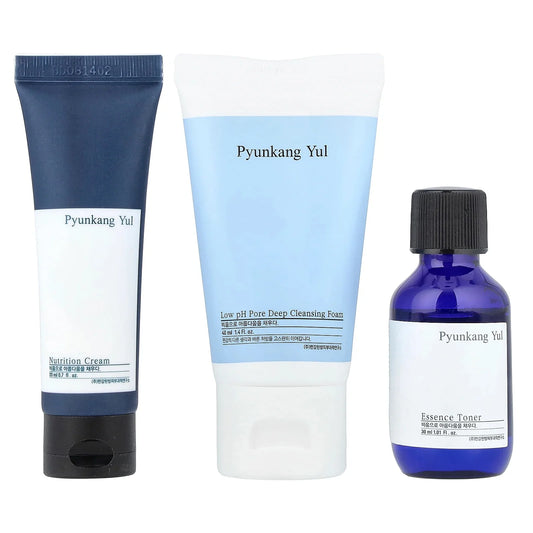 Revitalize Your Skin with the Pyunkang Yul Mini Skincare Set - 3 Essential Pieces for All Skin Types
