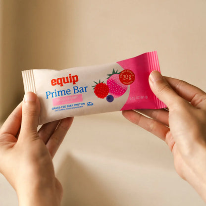 Indulge in Clean Nutrition with Equip Prime Bar - 20G of Grass-Fed Beef & Collagen Protein, Deliciously Rich Dessert Flavor