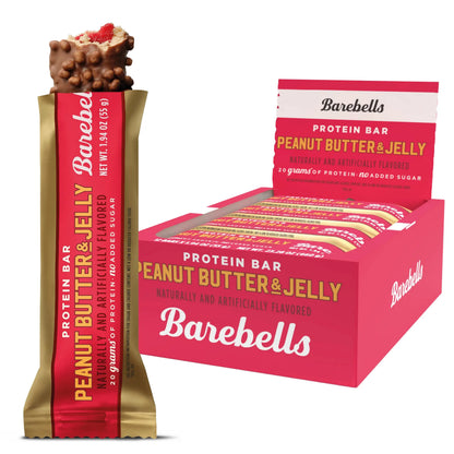 Indulge in Barebells Protein Bars - Box of 12 Delicious High-Protein Snacks with 15-20G Protein Each!