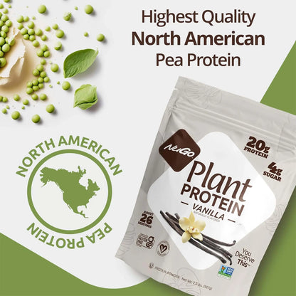 Indulge in Nutritious Goodness with Vanilla NuGo Plant Protein Powder - 20G Protein Per Serving!