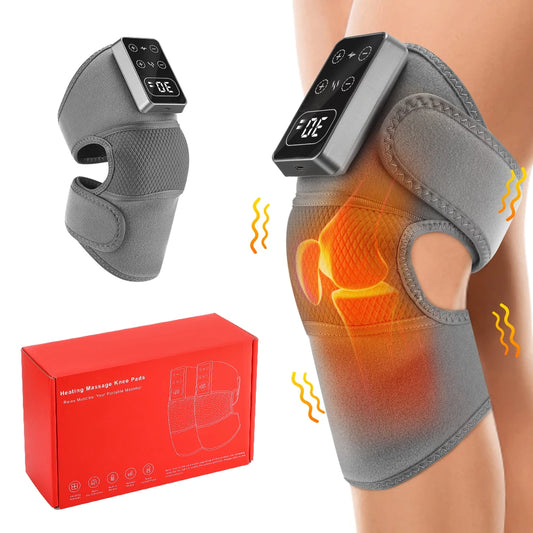 Eletric Heating Knee Massage 5 Levels Cordless Thermal Knee Shoulder Massager Joint Braceknee Pad Muscle Relaxation
