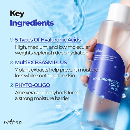 Hyaluronic Acid Toner 200Ml 6.76 Fl.Oz | Provides Moisture to Dry Skin | Refreshes & Hydrates the Skin | Korean Skincare
