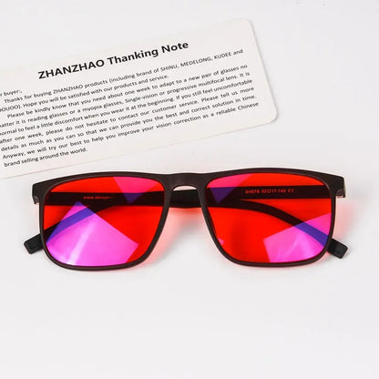 Brand Red Lenses Good Sleep Blue Light Blocking Glasses Men anti Green Light Eliminate Eye Strain Glasses Bluelight