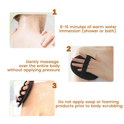 Revitalize Your Skin with Our 4-Pack Soft Rubber Shower Scrubbers - Gentle Exfoliating Bath Brushes for All Skin Types!
