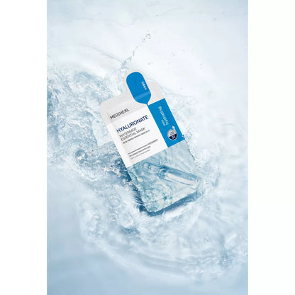 Hydrate and Nourish Your Skin with MEDIHEAL Essential Hyaluronate Watermide Mask - Paraben-Free & Unscented 0.81 Fl Oz