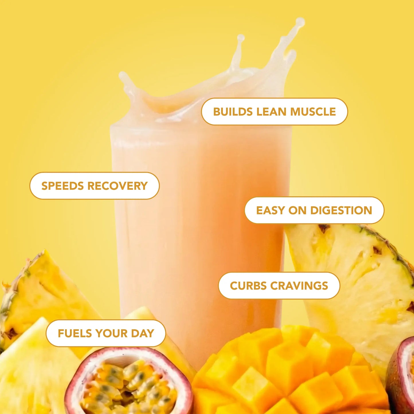 Refreshing Pineapple Passion Clear Protein Powder - 20g of Grass-Fed Whey in Every Stick Pack!