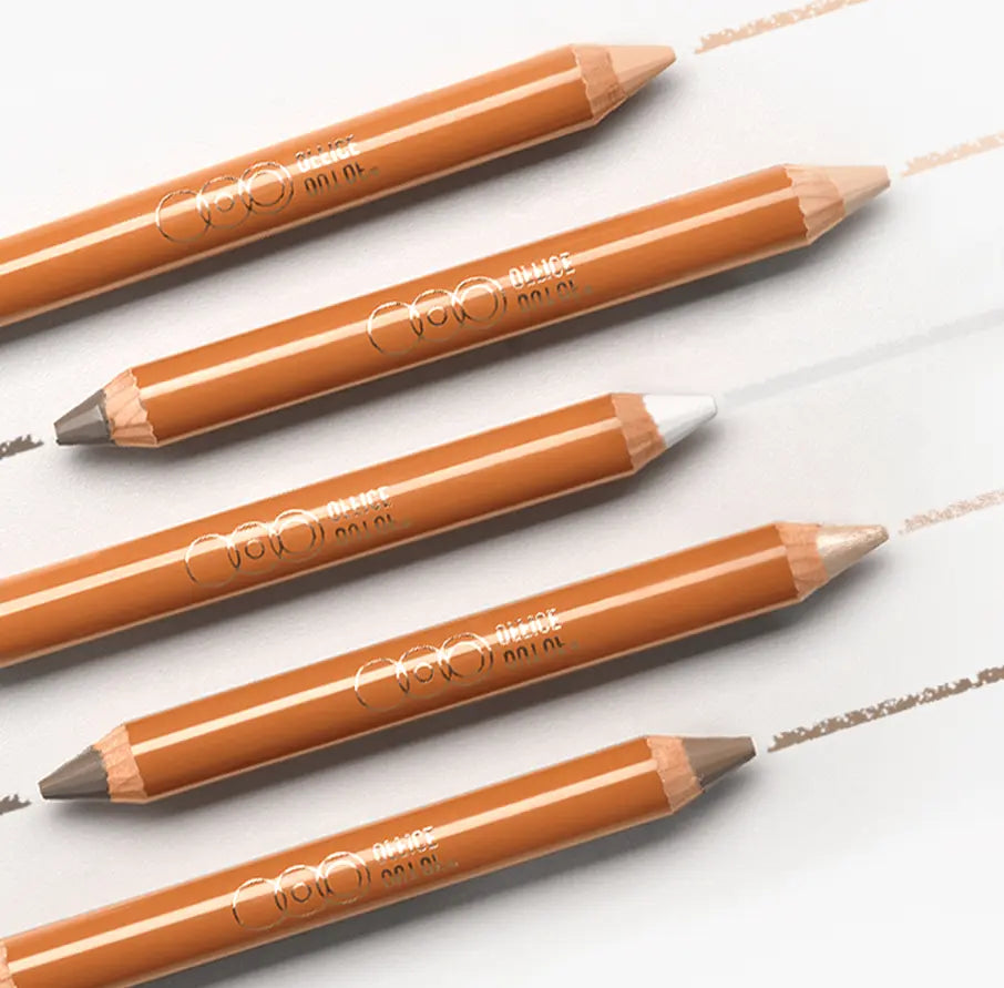 OUT of OFFICE Dual-Ended Contour Stick - Highlight & Conceal for All Skin Tones #01 Bright Skin + Cement Gray