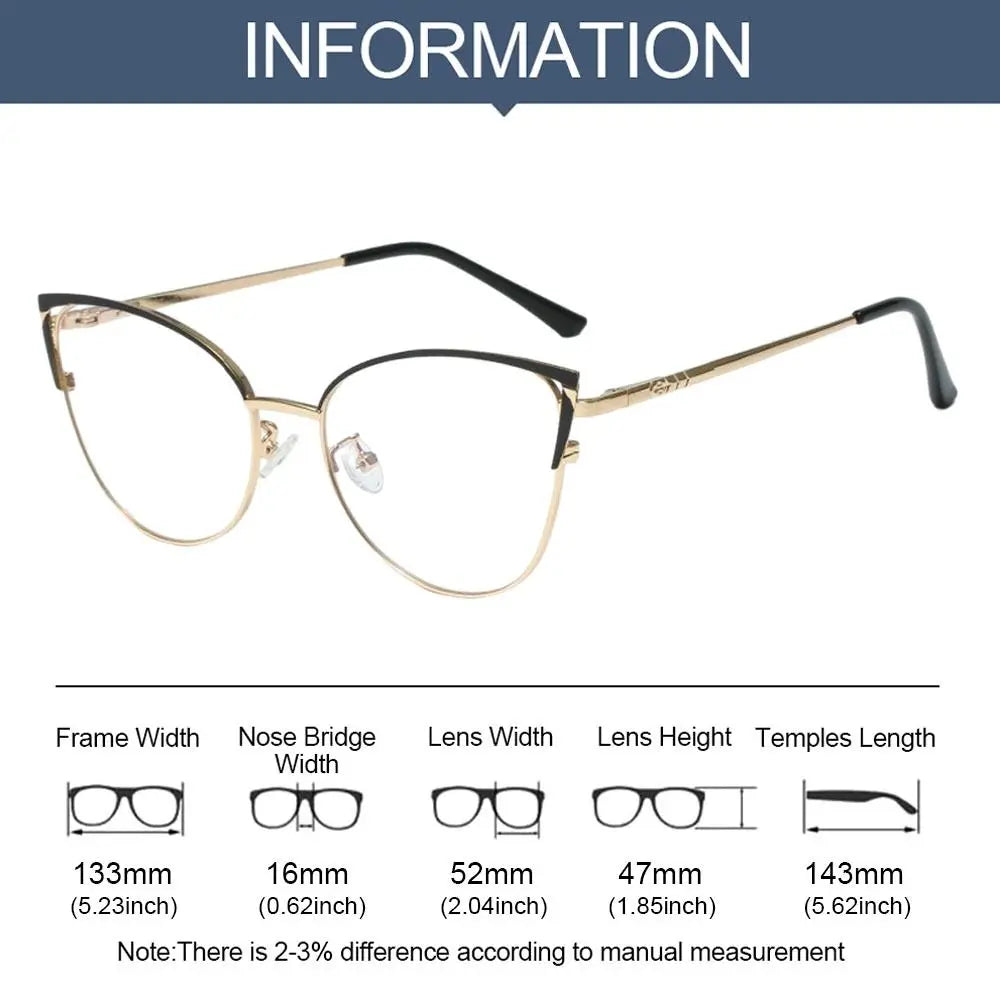 Stylish Anti-Blue Light Glasses for Women - Ultimate Eye Protection with Trendy Cat Eye Design