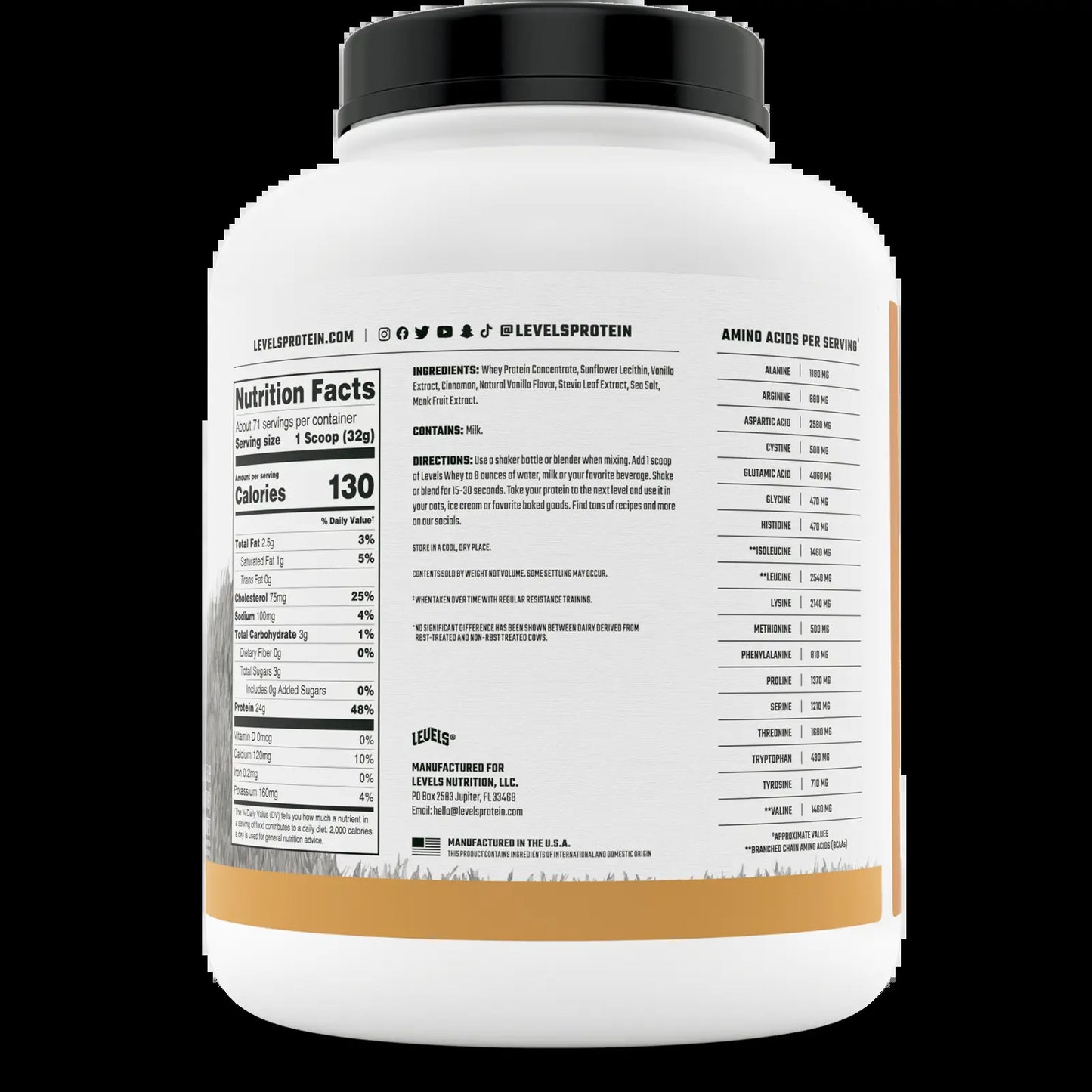 Premium Grass-Fed Whey Protein - 24G of Pure Protein, No Artificial Additives