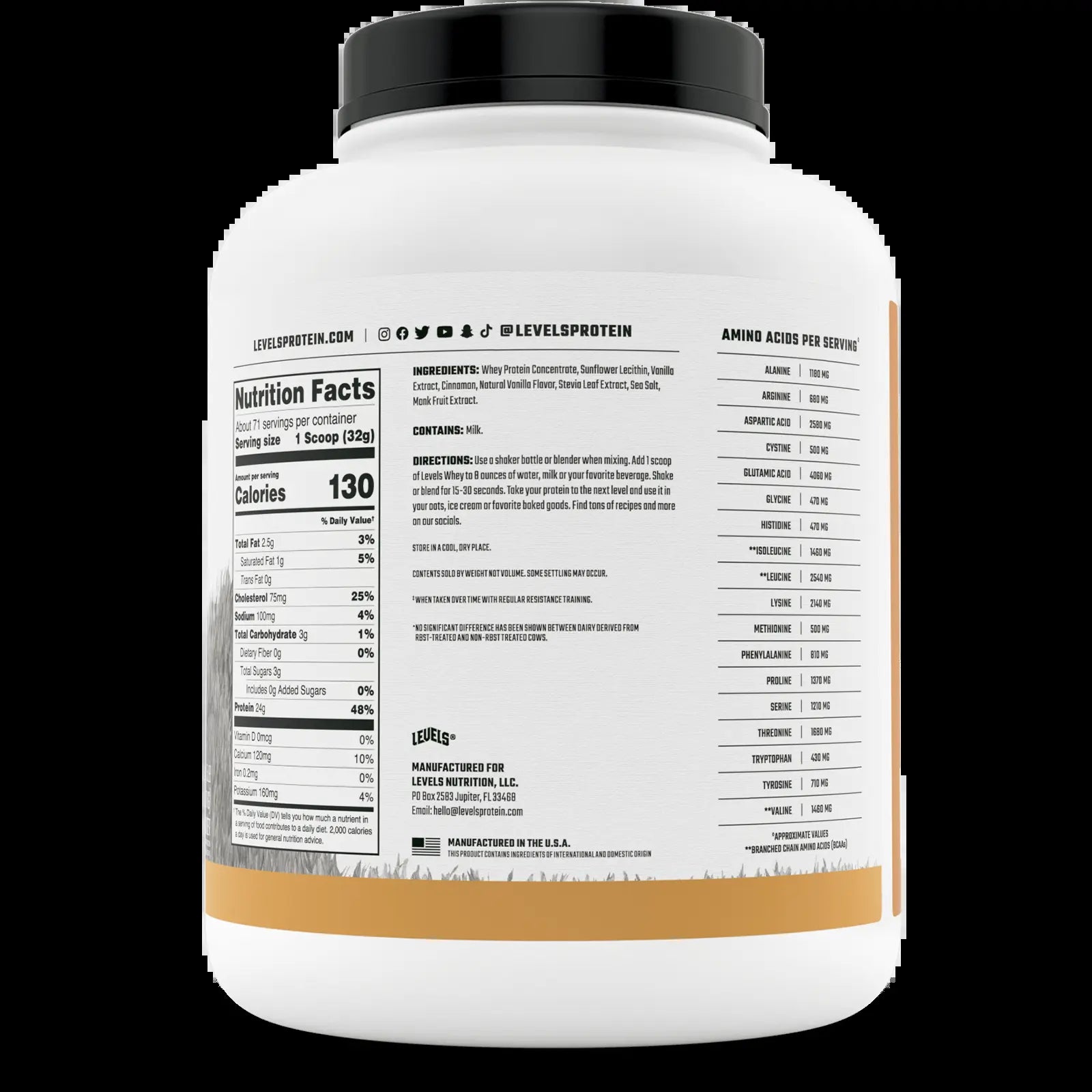 Premium Grass-Fed Whey Protein - 24G of Pure Protein, No Artificial Additives