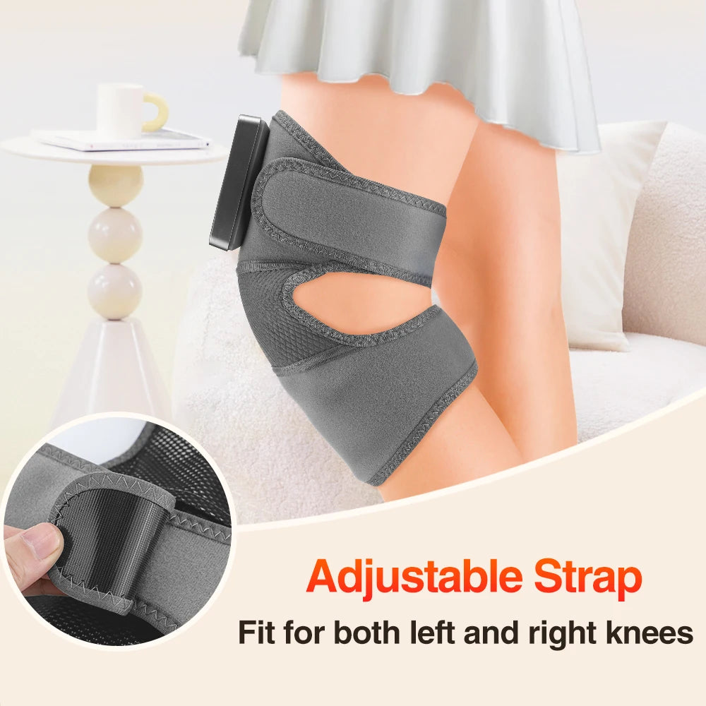 Eletric Heating Knee Massage 5 Levels Cordless Thermal Knee Shoulder Massager Joint Braceknee Pad Muscle Relaxation