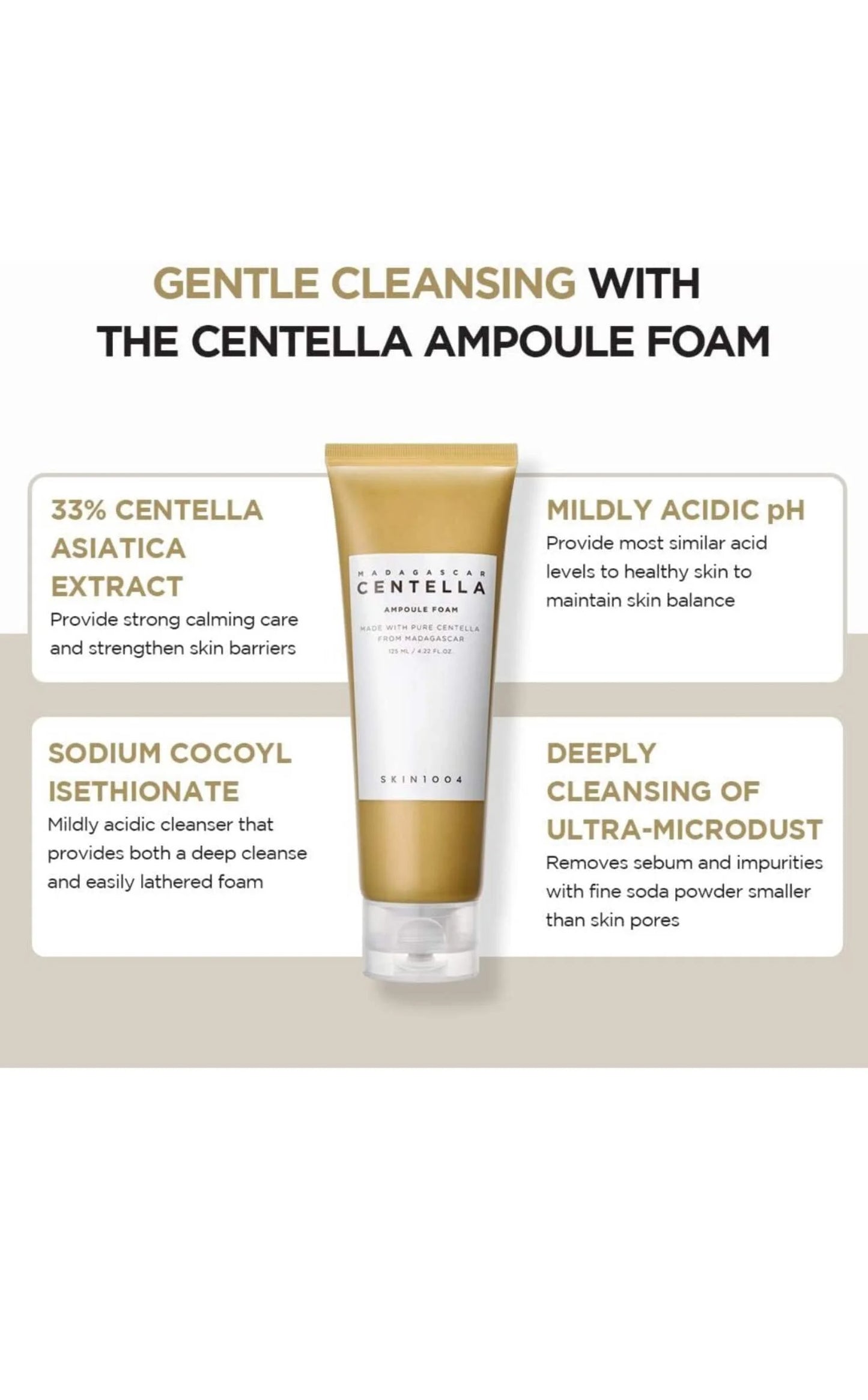Madagascar Centella Ampoule Foam 125Ml