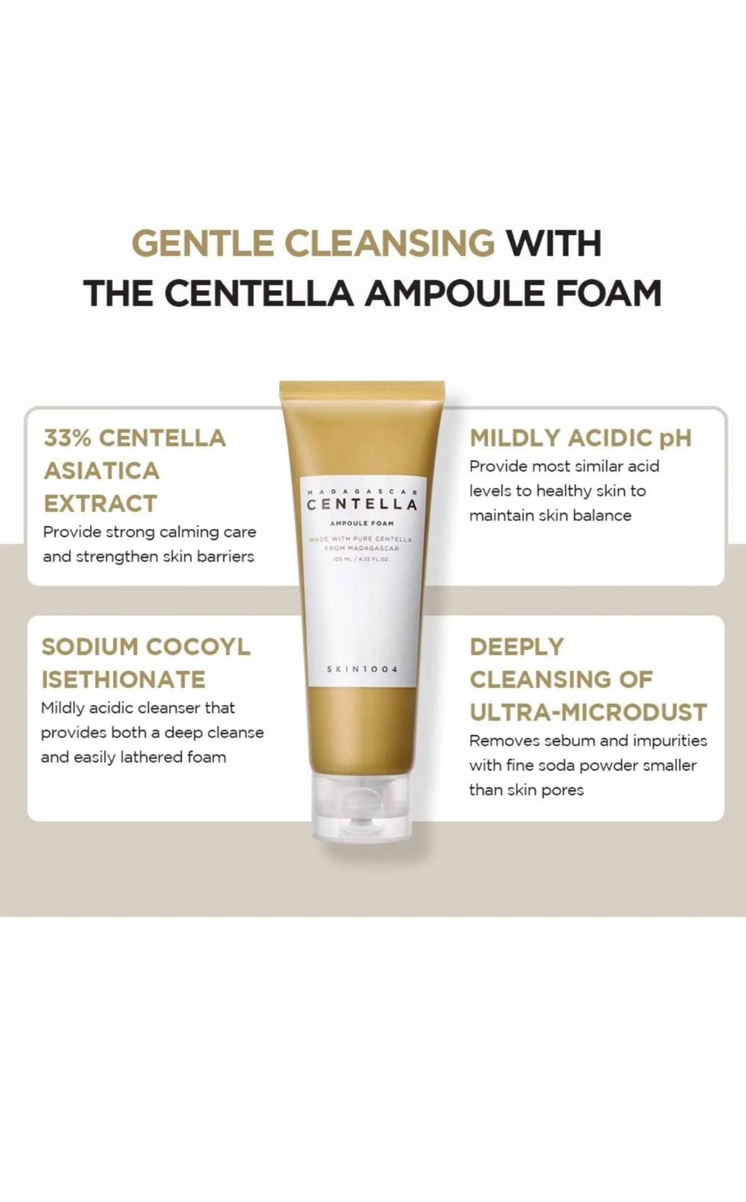Madagascar Centella Ampoule Foam 125Ml