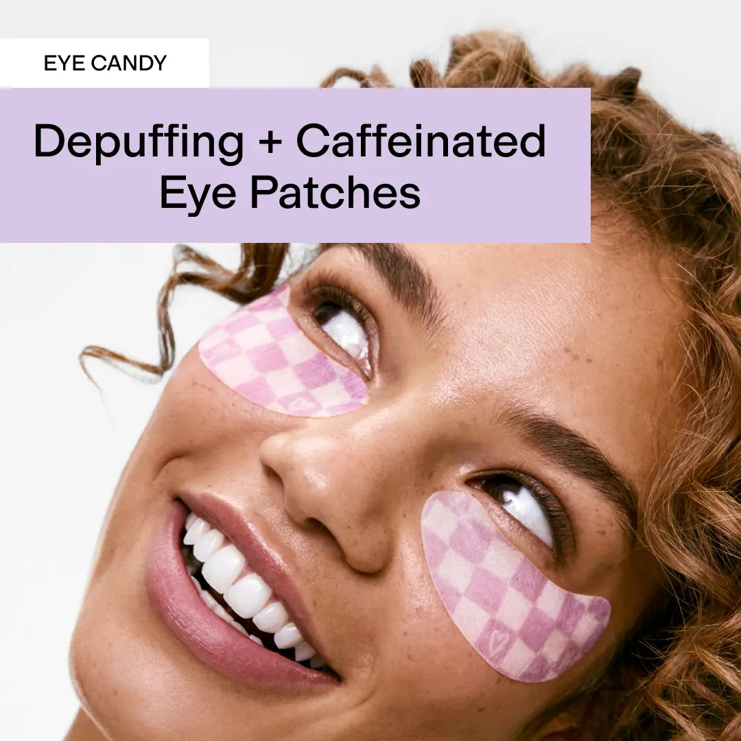 Revitalize Your Eyes with CLEARSTEM EYE CANDY: Depuffing & Hydrating Caffeinated Eye Patches - 7 Pairs of Non-Slip Bliss for All Skin Types