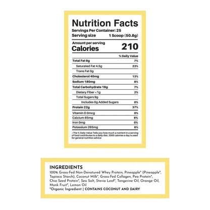 Just Ingredients Tropical Paradise Protein Powder [25 Servings]