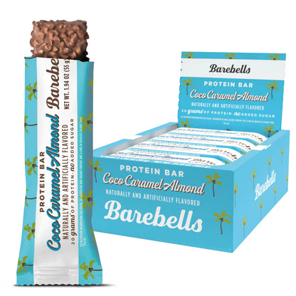 Indulge in Barebells Protein Bars - Box of 12 Delicious High-Protein Snacks with 15-20G Protein Each!