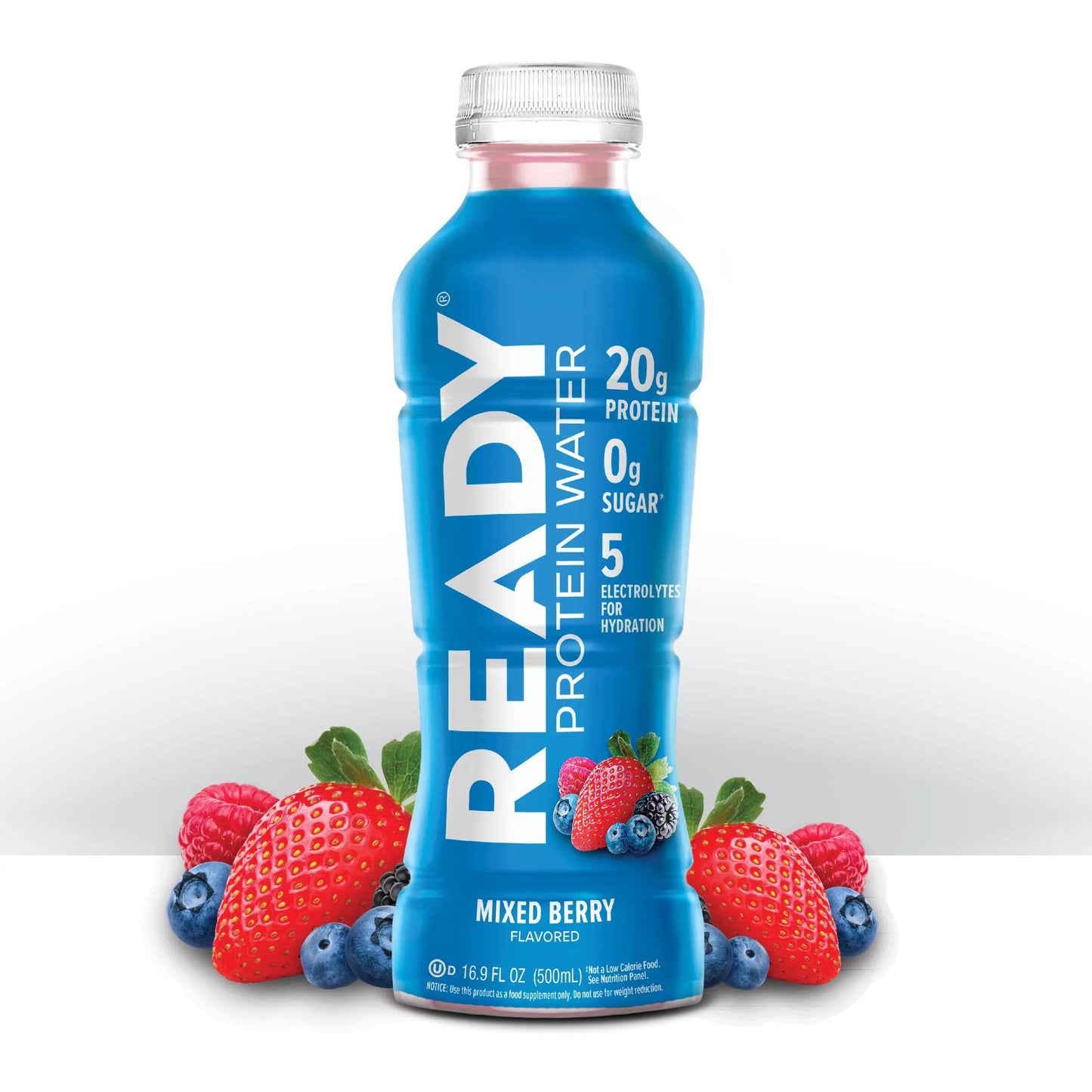 Introducing the Limited Edition Ready Protein Water - Mixed Berry Flavor, 12 Pack with 20g of Protein!