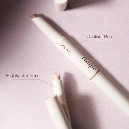 Illuminate and Sculpt Your Beauty with JOOCYEE 2-In-1 Highlighter & Contour Pen - Effortless Glow and Definition