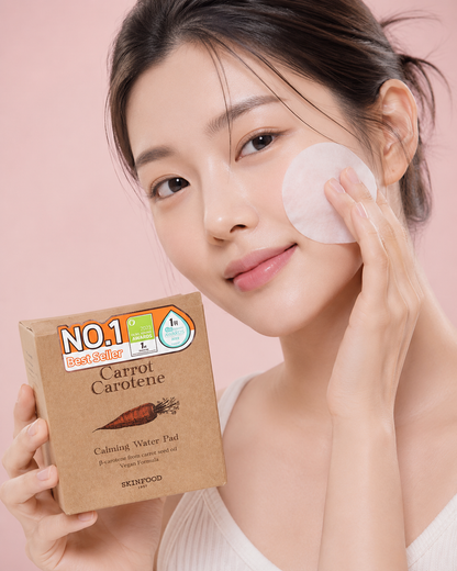 Carrot Beta-Carotene Calming Water Pads | Toner Pad, Vegan