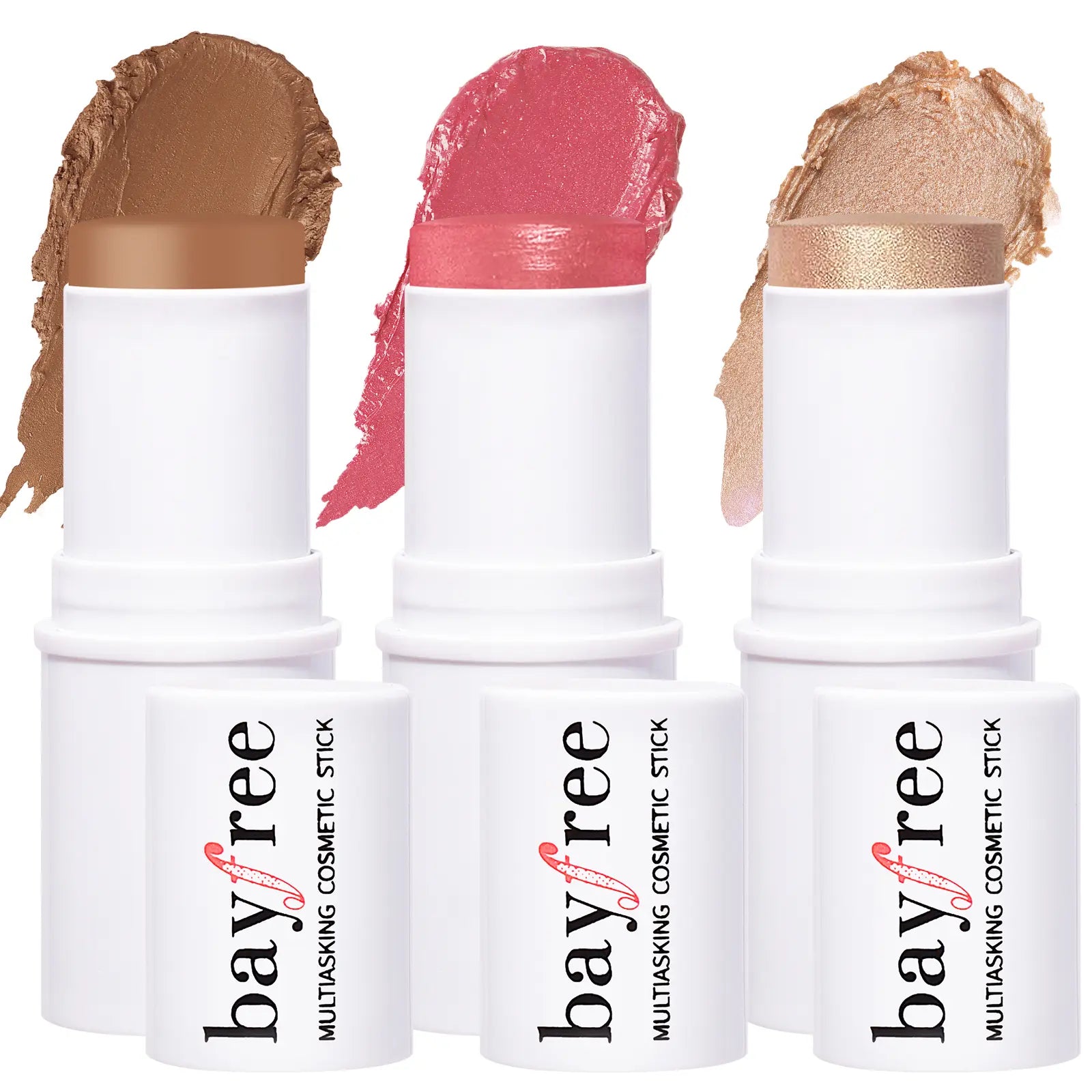 Transform Your Look with Bayfree's Versatile Multi Stick Trio: Blush & Contour Cream for Effortless Beauty