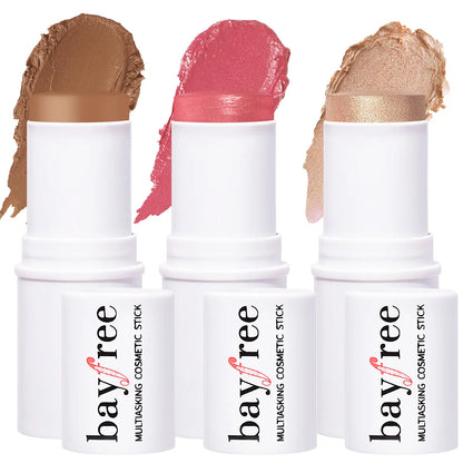 Transform Your Look with Bayfree's Versatile Multi Stick Trio: Blush & Contour Cream for Effortless Beauty