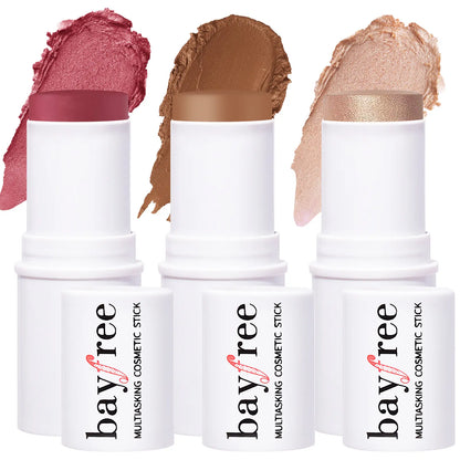 Transform Your Look with Bayfree's Versatile Multi Stick Trio: Blush & Contour Cream for Effortless Beauty