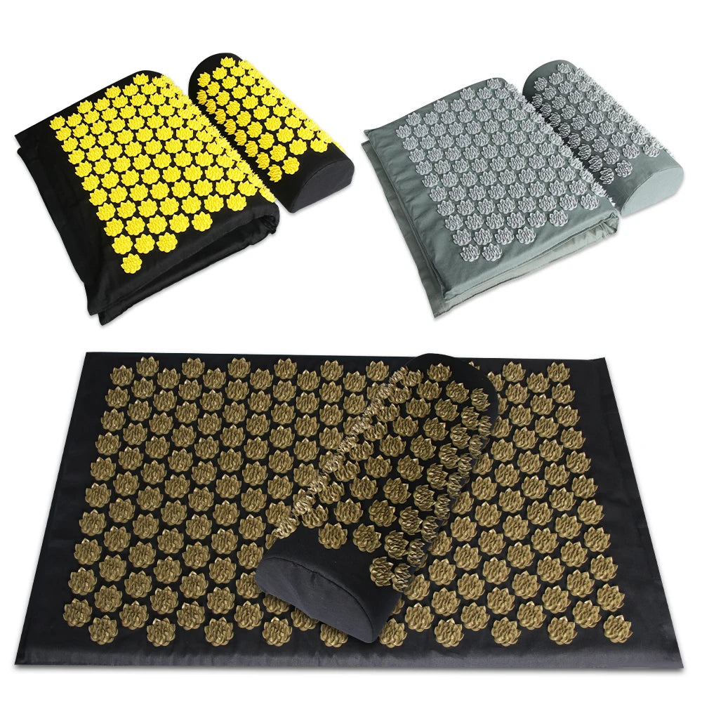 Ultimate Massage Cushion: Yoga Acupressure Mat for Stress Relief and Body Pain Alleviation