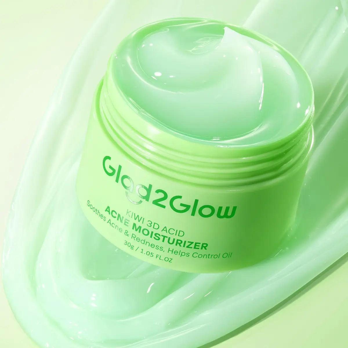 [New Launch] Glad2Glow KIWI 3D ACID ACNE MOISTURIZER | Lightweight Cooling Gel for Oil Control & Hydration | Calming Skincare, Non-Sticky Face Cream