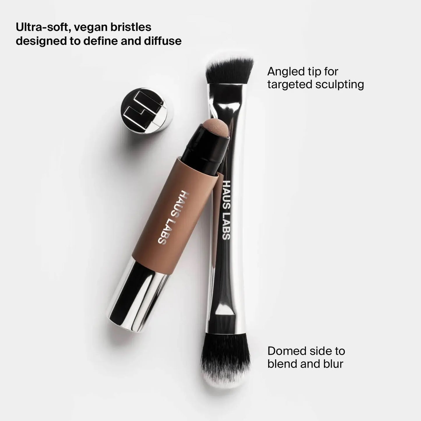 SHAPING DUO (SHAPING BALM + SCULPTING BRUSH) - Contour Stick & Sculpting Brush Set with 9 Shadow-Inducing Tones for Precision and Versatility