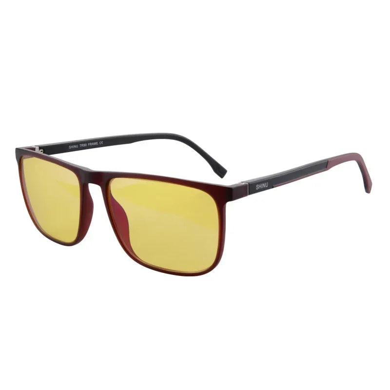 Brand Red Lenses Good Sleep Blue Light Blocking Glasses Men anti Green Light Eliminate Eye Strain Glasses Bluelight