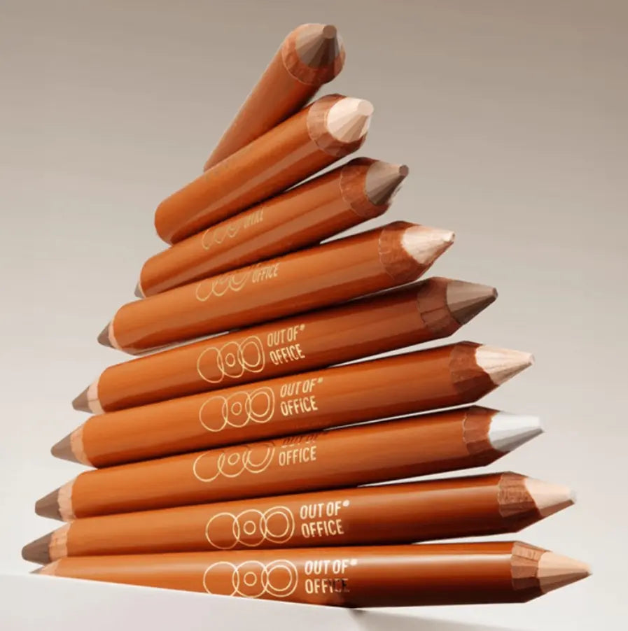 OUT of OFFICE Dual-Ended Contour Stick - Highlight & Conceal for All Skin Tones #01 Bright Skin + Cement Gray