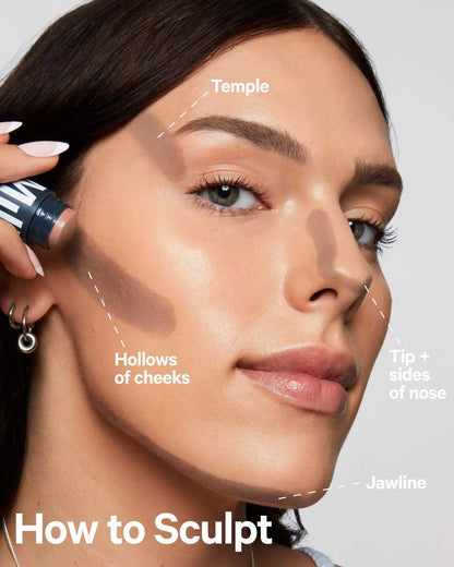 Milk Makeup Sculpt Stick, Cool-Toned Cream Contour, Buildable & Blendable Finish, 1,000+ Swipes per Stick, Non-Comedogenic, Vegan & Cruelty Free, 0.19 Oz