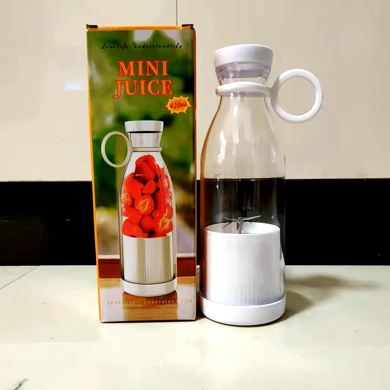 Experience Freshness on the Go with Our Mini Fast Juice Juicer - 6-Blade USB Rechargeable Smoothie Blender