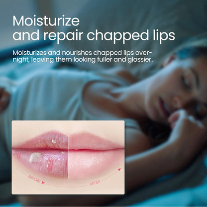 Revitalize Your Lips Overnight: Hydrating Lip Sleeping Mask for Deep Moisture, Gentle Exfoliation, and Plump Perfection