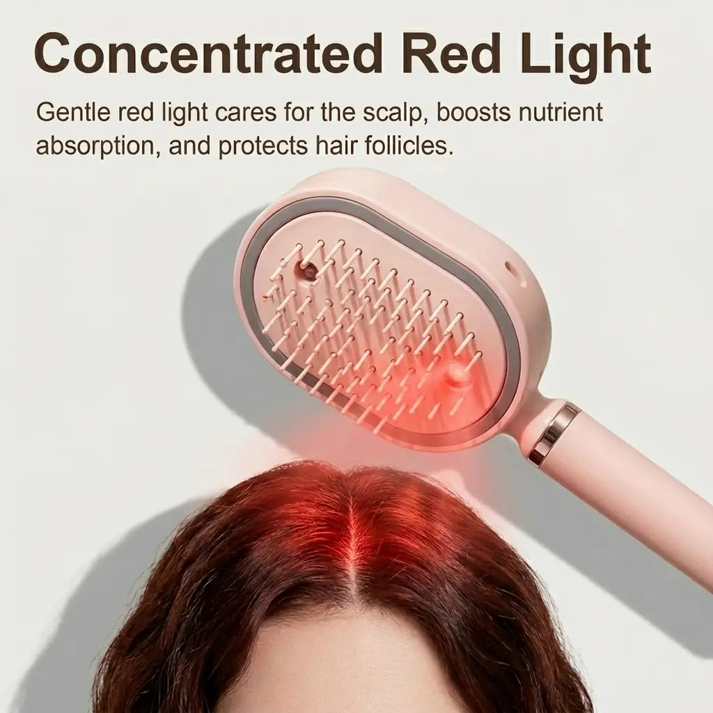 Revitalize Your Hair with the Electric Spray Air Cushion Massage Comb - Enjoy Self-Cleaning, Anti-Tangle, Anti-Static, and Aromatherapy Features!