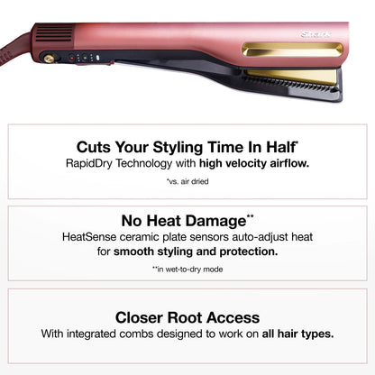 Transform Your Hair with the Shark SilkiPro 3-in-1 Hair Straightener and Dryer - HT400 / HT401