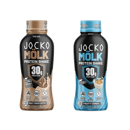 Revitalize Your Workout with Jocko Mölk Grass-Fed Protein Shakes - 30g of Pure Protein in Every Sip!