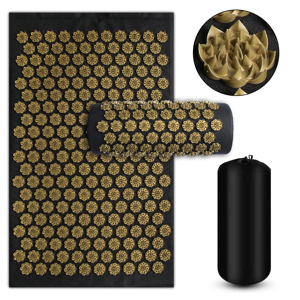 Ultimate Massage Cushion: Yoga Acupressure Mat for Stress Relief and Body Pain Alleviation