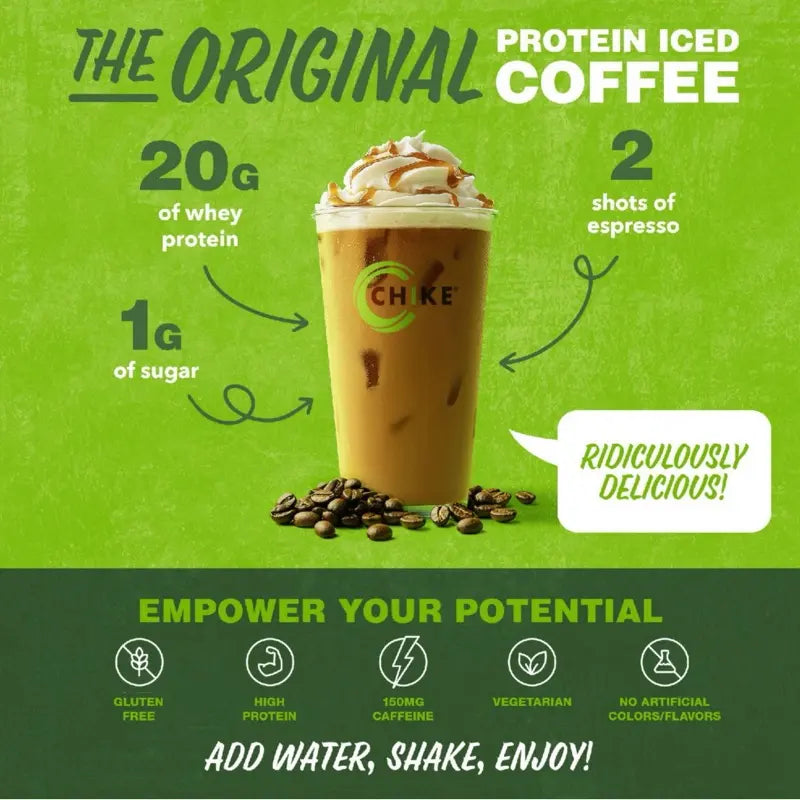 Indulge in Rich Mocha Flavor with Iced Coffee 20G Whey Protein Powder - 27.1 Oz of Pure Deliciousness