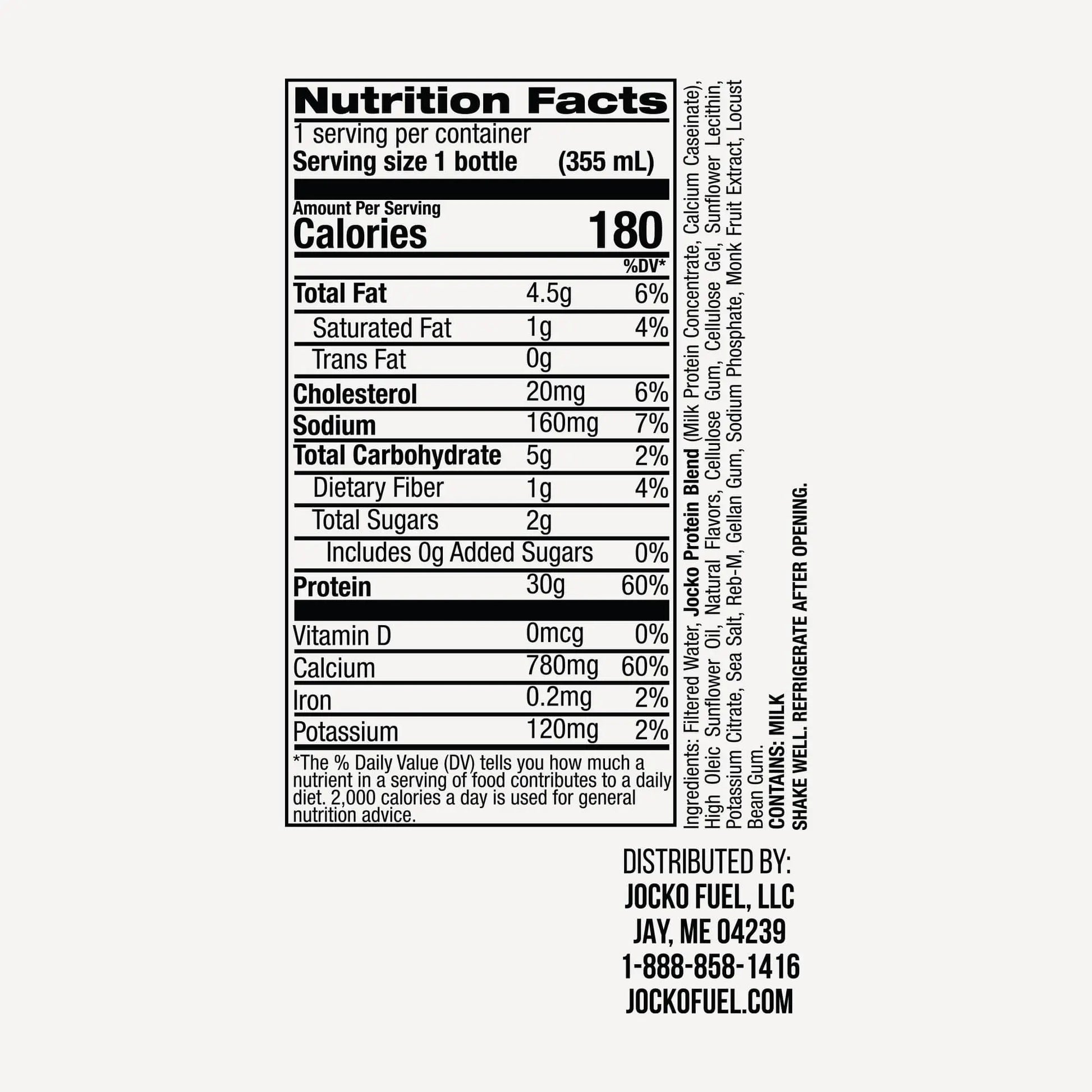 Revitalize Your Workout with Jocko Mölk Grass-Fed Protein Shakes - 30g of Pure Protein in Every Sip!