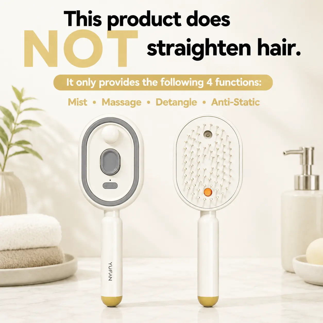Revitalize Your Hair with the Electric Spray Air Cushion Massage Comb - Enjoy Self-Cleaning, Anti-Tangle, Anti-Static, and Aromatherapy Features!