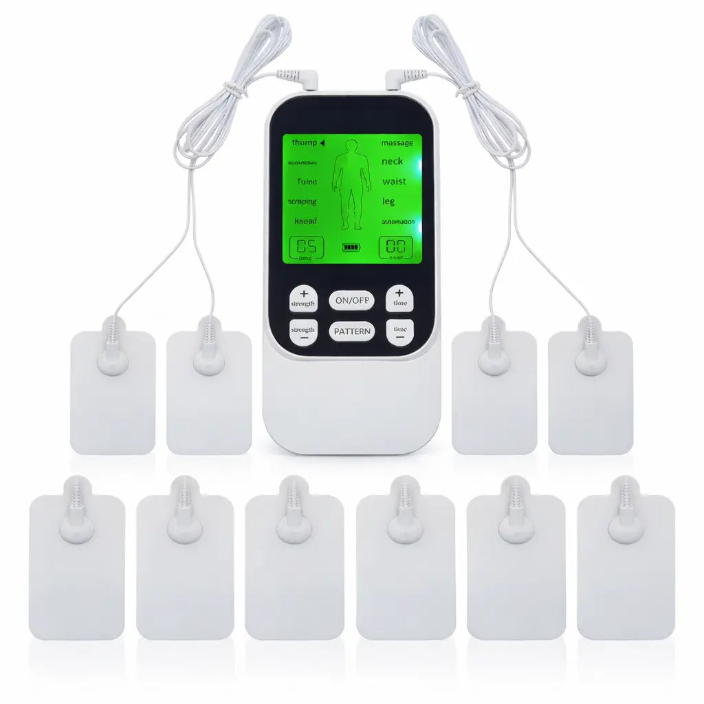 Revolutionary Compact Muscle Massage Unit - Rechargeable Body Massager with 10 Pads, 10 Modes & 30 Intensity Levels for Ultimate Pain Relief