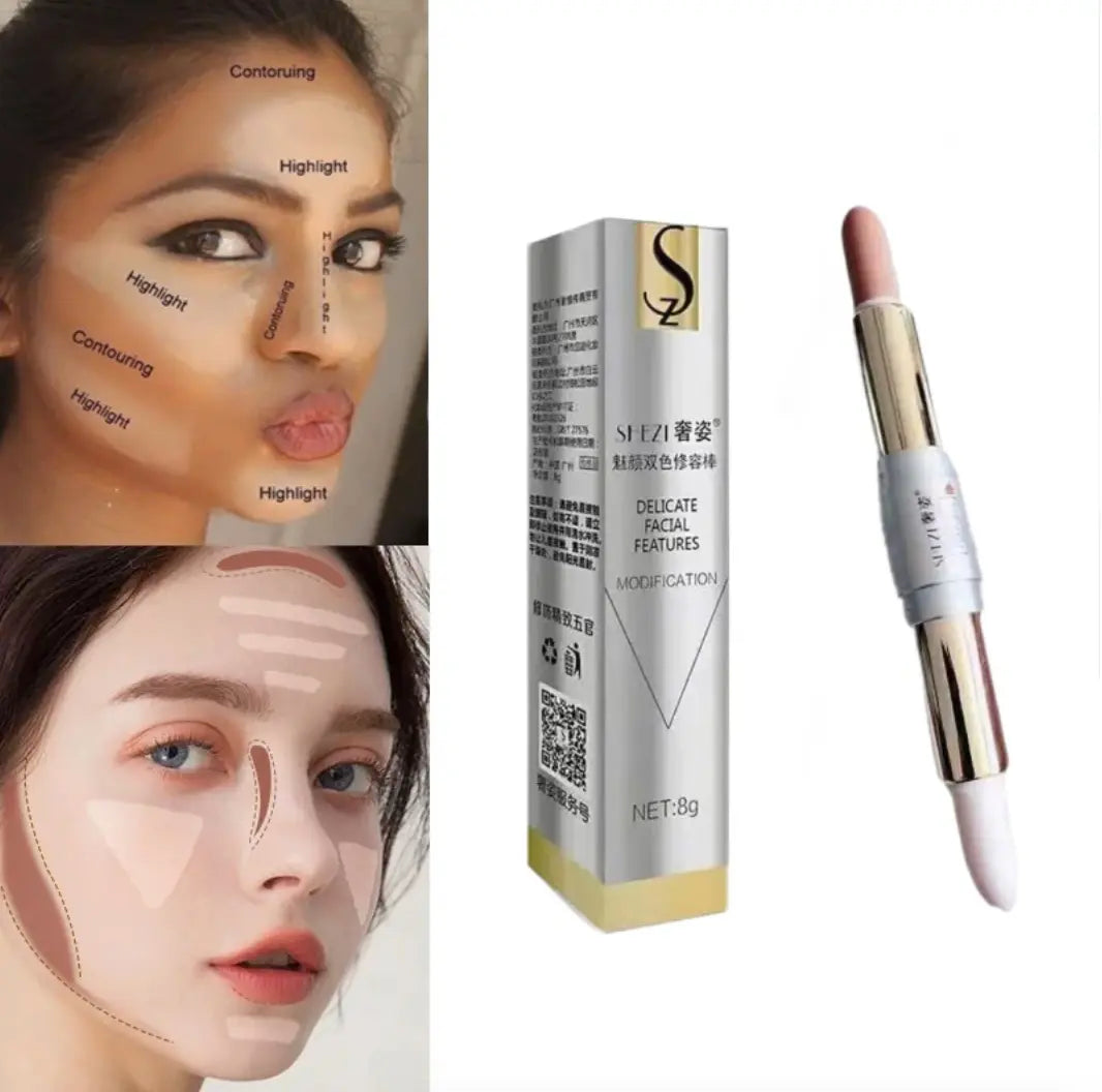 Dual-Ended Highlight and Contour Stick for Flawless Definition