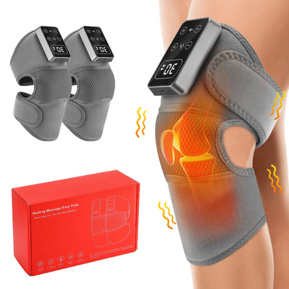 Eletric Heating Knee Massage 5 Levels Cordless Thermal Knee Shoulder Massager Joint Braceknee Pad Muscle Relaxation