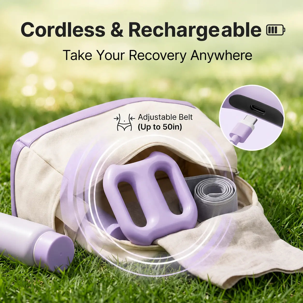 Revitalize Your Body with the Muscle Recovery Fascia Vibration Device - 2 Modes, 8 Intensity Levels, and Adjustable Strap for Ultimate Comfort!