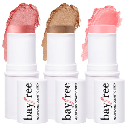 Transform Your Look with Bayfree's Versatile Multi Stick Trio: Blush & Contour Cream for Effortless Beauty